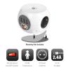 MULTIPRESA EWENT EW3953 CUBICA CON 3 PRESE DI CORRENTE E 3 PORTE USB-A (max. 2,4 A)
